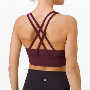Lululemon Energy Bra Long Line Ribbed Size 10